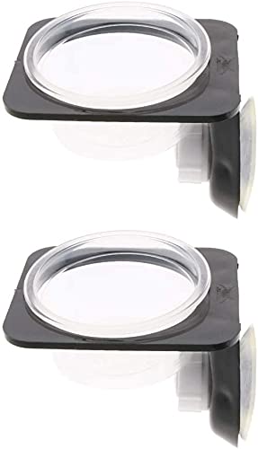 U/D Zuig Mini Wormschotel Reptiel Gecko Ledge Feeder Hoek Ruimtebesparing 2 Stks - Afbeelding 3
