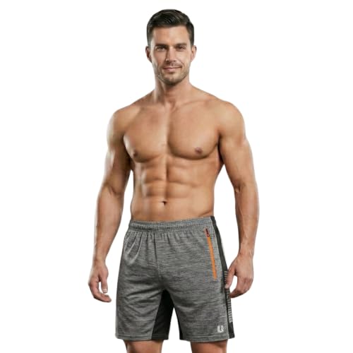 Image of Unbeatable Mens Shorts Pant for Gym, Running & Sports | Quick-Dry Workout Shorts for Men | Stylish Half Pant for Man with Zip Pocket | Lightweight Gym Shorts Summer Sports Shorts for Men