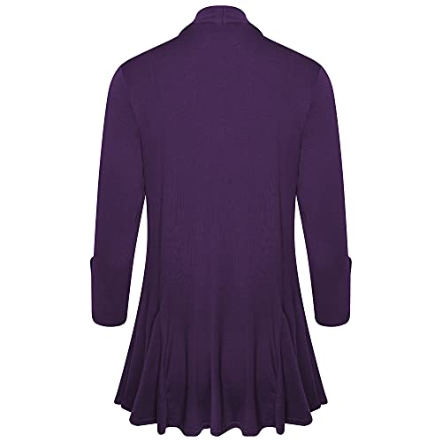 Image of Loxdonz Women's Open Front Cardigans Casual 3 /4 Sleeve Cardigan Soft Lightweight Top