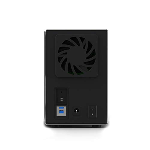 Mig Scatola per Disco Rigido Mobile LAN Shuo Scatola da 2,5 Pollici per Array di Dischi rigidi da 2,5 Pollici Scatola per Disco Rigido Multifunzionale in Metallo USB 3.0, Una Porta USB 3.0