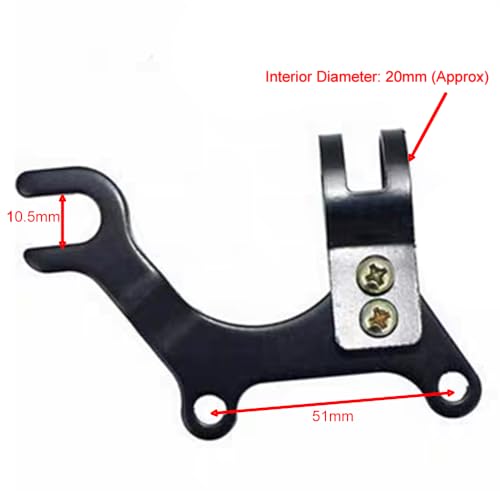 BQPOLING Adjustable Mountain Bike Disc Brake Bracket Converter Frame Adapter Mounting Holder (20mm)