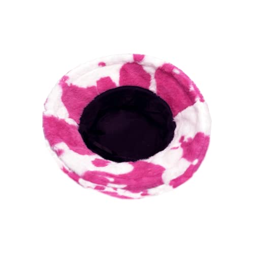 Czevip Pink Outfits For Women Fuzzy Bucket Hats Cute Warm Winter Faux Fur Hat For Teen Girls Cow Print Fluffy Hats Soft Cozy Furry Hat Trendy Stuff Winter Accessories #TOP2