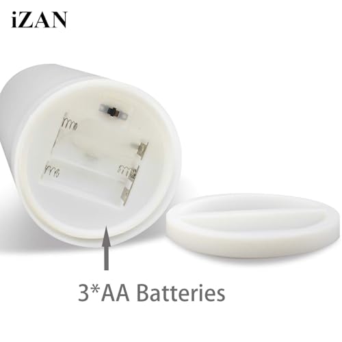 Image of 1 Pack Waterproof Outdoor Flameless Candle with Timer Large 4 inch x 6 inch Battery Operated Electric LED Pillar Candle for Gift Home Decor Party Wedding Supplies Garden Halloween Christmas Decoration
