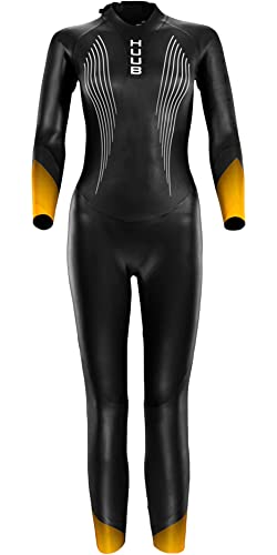 Traje de Neopreno térmico Huub Alta para Mujer - Negro Naranja - Capa térmica de Calor cálido Capas