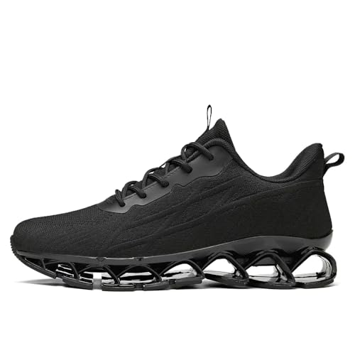 Image of Mens Running Shoes Casual Sport Athletic Fashion Walking Sneakers Lace up Blade Non Slip Breathable Mesh
