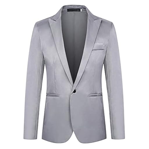 Gefomuofe Chaqueta de traje para hombre, chaqueta ligera de verano, chaqueta deportiva de un solo pecho, botones de seda de hielo, chaquetas formales de traje de negocios, adecuado para fiestas, | Ya disponible en tu tienda friki favorita! En mundofriki.es!