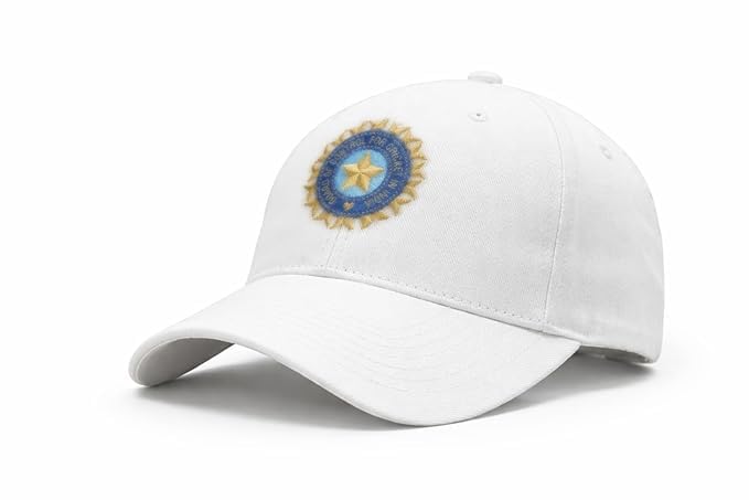 Goodfriends India Cricket Cap, White with Embroidered Logo | Cricket Fan Wear, Adjustable Fit, Structured Cap, Unisex-picture-12