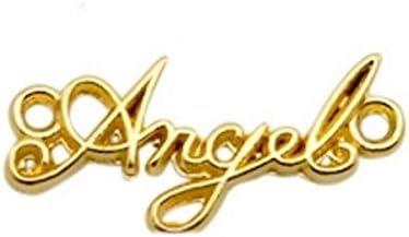 Sadingo DQ Metal Jewellery 6 mm, Zamak, Choice of Colours - Jewellery Craft - Angel - Pack of 1 - 22X10 Intermediate Gold