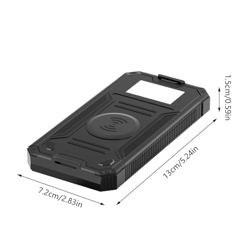 Cargador solar portátil Mimoqk con puertos USB y linterna LED integrada 6