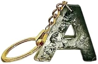 ميدالية من الريزن شكل حرف A حجم صغير من ميلوش ستور، مادة صمغية، أسود شفاف