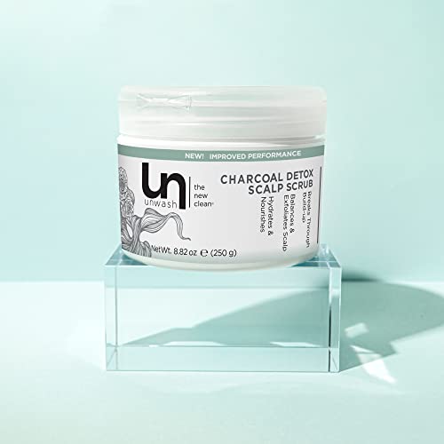 Unwash Charcoal Detox Scalp Scrub Shampoo: Gently Exfoliates, Removes Build-Up And Soothes Itchy Scalp With Tea Tree Oil + Peppermint #TOP5