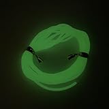 2m Fishing Luminous Tube Glow Fishing Line with Anti Rig Tubing, Silica Gel Material, for Pink and Green, 2 Meters Long(Green)