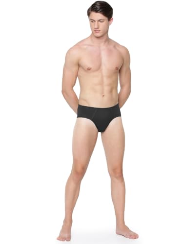 Image of RAMRAJ COTTON Solid Inner Elastic Brief for Men - Pack of 4