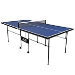 7FT Folding Table Tennis Table, Indoor Outdoor Portable Ping Pong Table Set with Net, 2 Paddles & Balls, Compact Sports Game Table for Home Garden Family Use