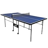 hotsizz tischtennisplatte Outdoor, 206×114×76 cm, tischtennisplatte klappbar, Features a Single-Player Mode, Suitable for Adults and Children