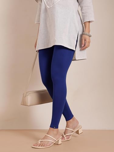 Image of TWIN BIRDS Super Stretchable Cotton Elasthane Fabric Ankle Length Leggings for Women