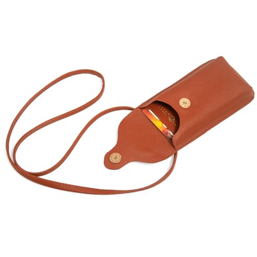 Image of SACCI MUCCI Cellosucci Phone Bag | Vegan Leather Mobile Crossbody Bag for Women | Adjustable Strap Compact Premium Design