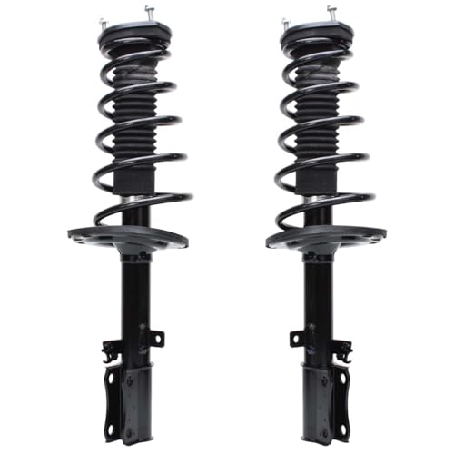 Image of Detroit Axle - 2.4L Front 8pc Steering Knuckles Kit for 04-06 Toyota Camry Solara ES330, Steering Knuckles & Wheel Bearing Hubs Sway Bars Front and Rear Struts w /Coil Spring Replacement Suspension