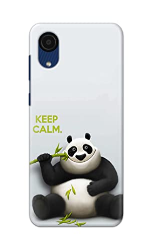 Image of PRINTFIDAA� Printed Hard Back Cover Case for Samsung Galaxy A03 Core Back Cover (Cartoon Panda) -2808