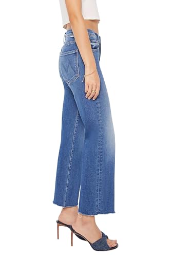 MOTHER Women's The Mid Rise Rambler Zip Ankle Fray Jeans2