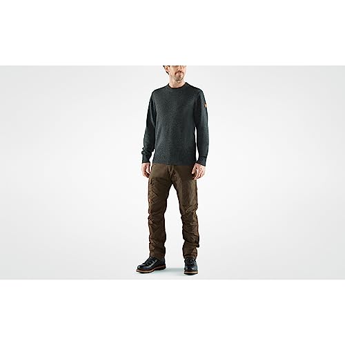 Fjällräven Herren Övik Round-Neck Sweatshirt, Dark Grey, L