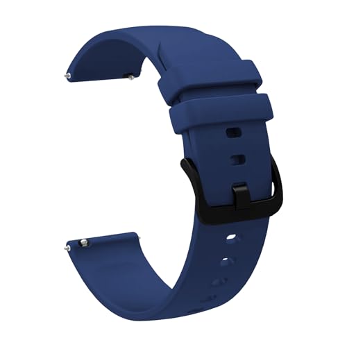 Image of ACM Watch Strap Silicone Belt compatible with Universal 22mm Size Replacement Strap Smartwatch Hook Band