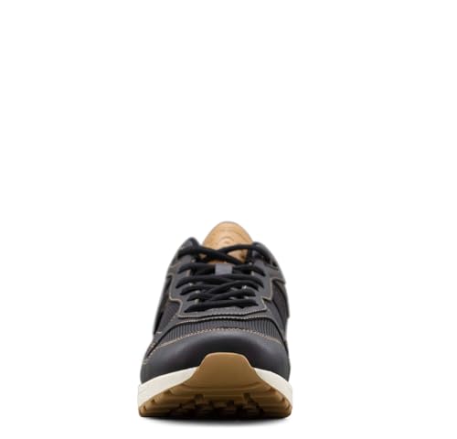 Baskets Lee Damien homme noir et marron 40 EU aux finitions soignées