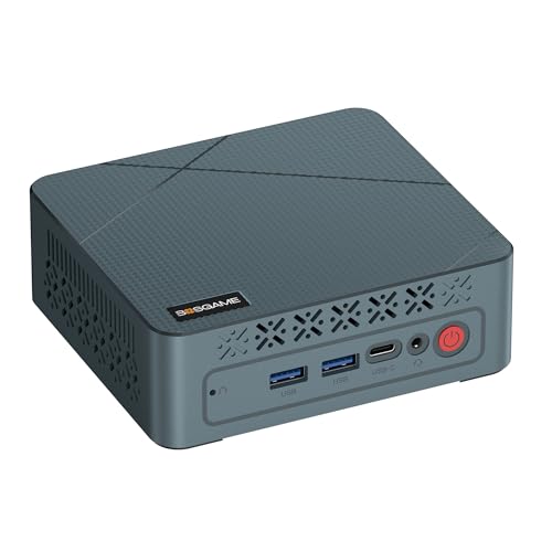 BOSGAME E2 Windows 11 Pro Business Mini-PC AMD Ryzen 5 3550H, 4 Kerne, 8 Threads, bis zu 3,7 GHz, 16 GB DDR4 RAM, 512 GB SSD, 4K@60Hz Triple Display, HDMI, Type-C, USB3.2, LAN, BT 5.2, Wi-Fi 6