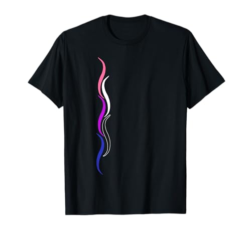 Dezente Genderfluid Pride Lines, Gender Fluid Pride Flag T-Shirt