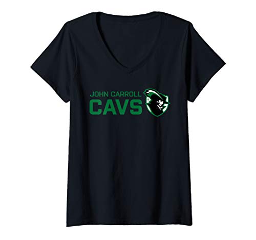 Womens John Carroll Catholic High School Cavaliers V-Neck T-Shirt