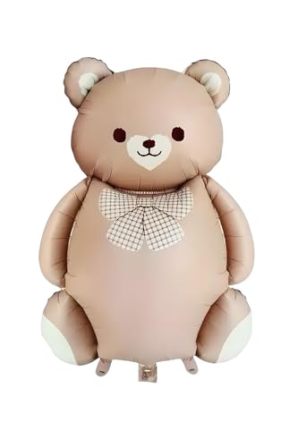 Retro Büyük Karamel Ayı Folyo Balon Teddy Bear 65,5-90 Cm