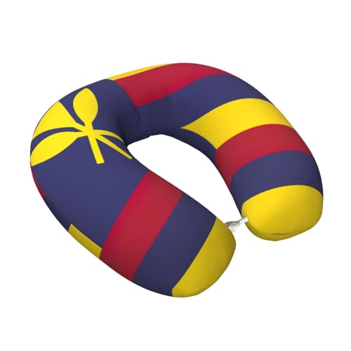Almohada de viaje de poliéster tamaño único negra miniatura 2