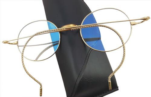 Image of Circleperson Pure Titanium Eyeglasses Vintage round Cable temple Light Weight