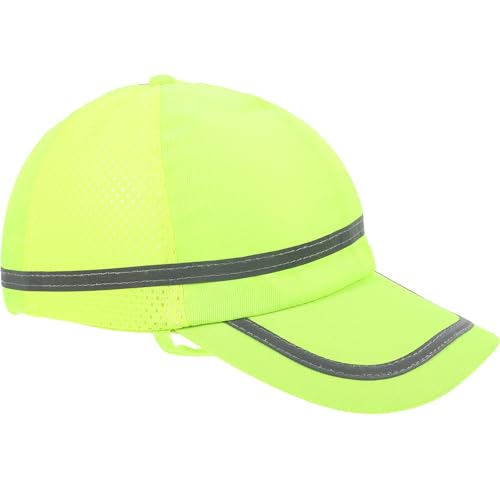 Casco de seguridad amarillo reflectante e industrial para obras