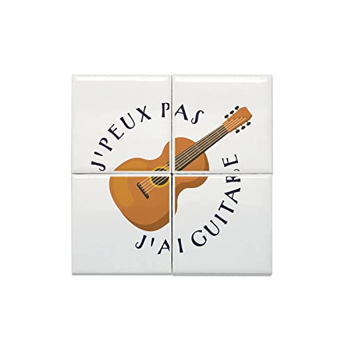 Carreaux Céramique Guitare Rock déco studio musique mural chic
