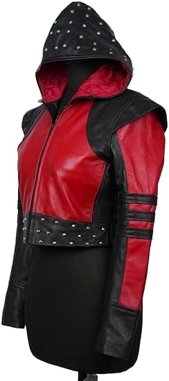 kids 4 The Rise of the Red Jacket, Rise of Red Jacket Girls, kylie Cantrel Red Studded Leather Jacket3