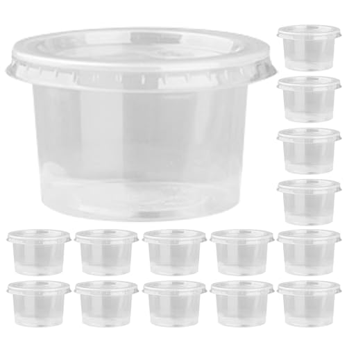 KICHOUSE 50�g���̂ă|�[�V�����J�b�v 140ml �W�t���[���[�J�b�v ���[�O���g��\�[�X�ۑ��p �H�i�q���Ή� �e��Z�b�g