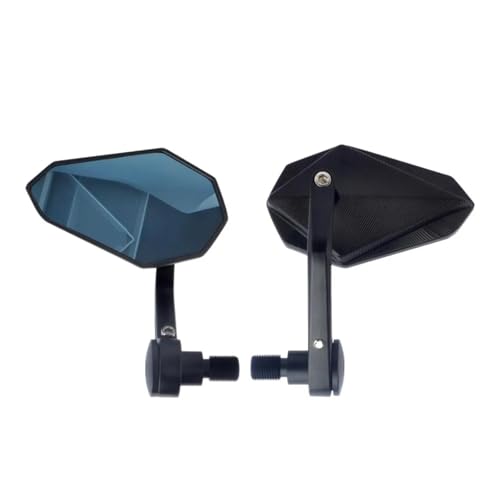 広角ミラー に適合するヤマハ MT-09 MT-07 MT10 R6 R1 FZ1 FZS1000 FZ6 FZ6R XJ6 TMAX530 TMAX500用 バイク用サイドミラー ハンドルバーエンドミラー