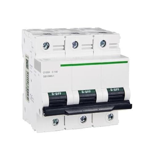 Disjoncteur miniature C120 haute capacité 10kA triphasé 100A C120H