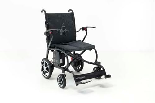 AeroCarbon Lightweight Folding Powerchair – Carbon Fibre Electric Wheelchair, 12kg Ultra-Light Design, Travel-Friendly, 136kg Capacity, Lithium Battery, Attendant Control Optional
