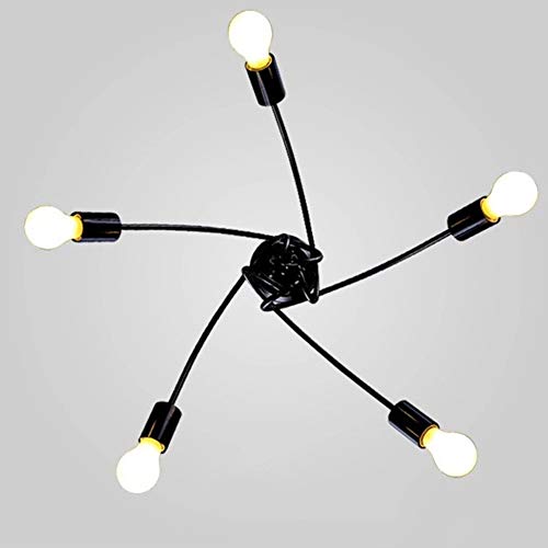 Lámpara de techo creativa de hierro para iluminar momentos únicos en casa 3