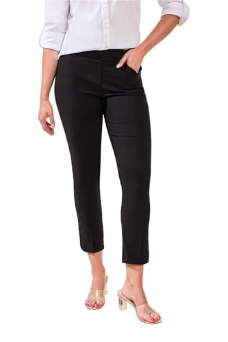 Tribal Women's Performance Stretch Pull on Slimming Ankle Pants