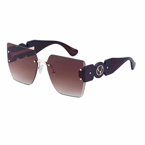 Lunettes de soleil carrées anti-UV400 surdimensionnées pour une protection oculaire maximale