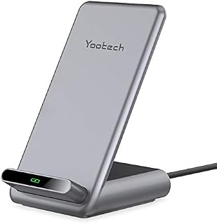 yootech 7.5W/10W/15W Fast Wireless Charger,Wireless Charging Stand Compatible with iPhone 14/14 Plus/14 Pro/14 Pro Max/13/SE 2022/12/11, 15W for LG V50/V40, 10W for Galaxy S22/S21/Note 20,Pixel 6/5XL
