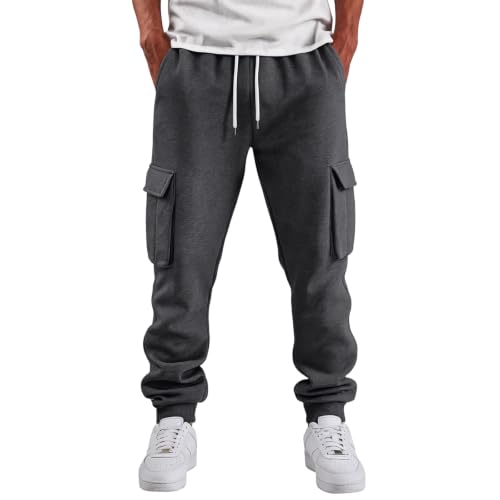 Cargo Joggers Men Baggy High Waisted Pants with Pockets Work Trousers - image 2