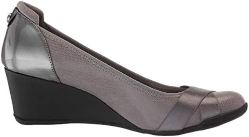 Anne Klein Women's Timeout Wedge Heel Pump, Pewter, 7.5 M US | Image 5