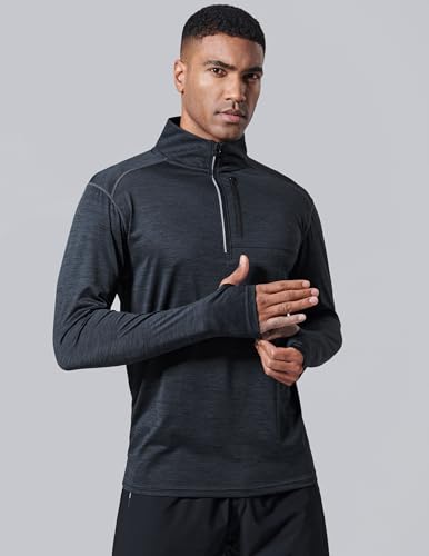 Liberty Imports Pacote com 3 jaquetas esportivas masculinas leves de manga comprida e zíper, Preto/c