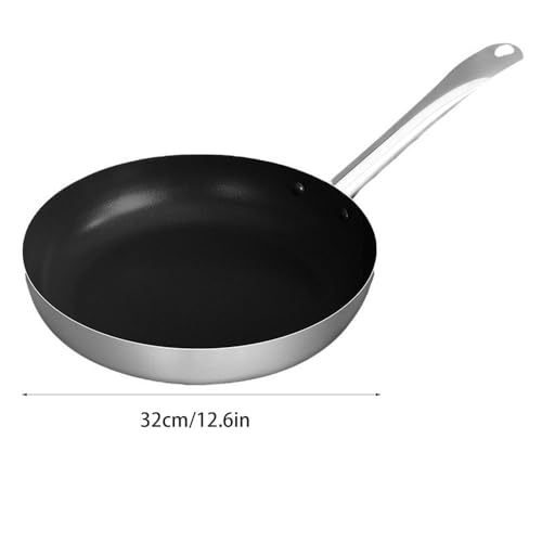 Wok con superficie antiadherente de acero inoxidable 12.6in miniatura 7