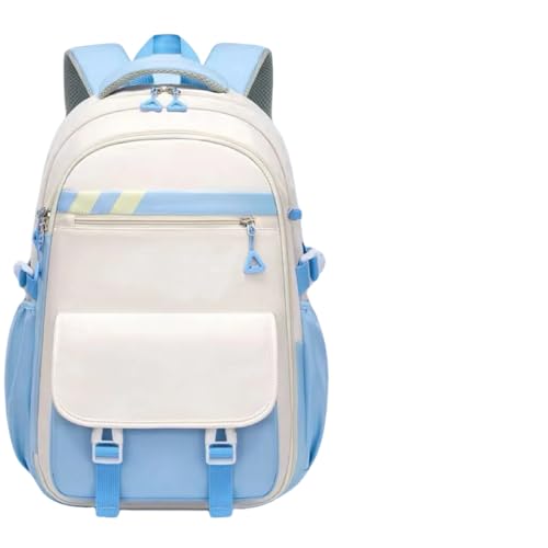Mochila Escolar De Grande Capacidade Para Estudante Feminina lmpermeável (azul)
