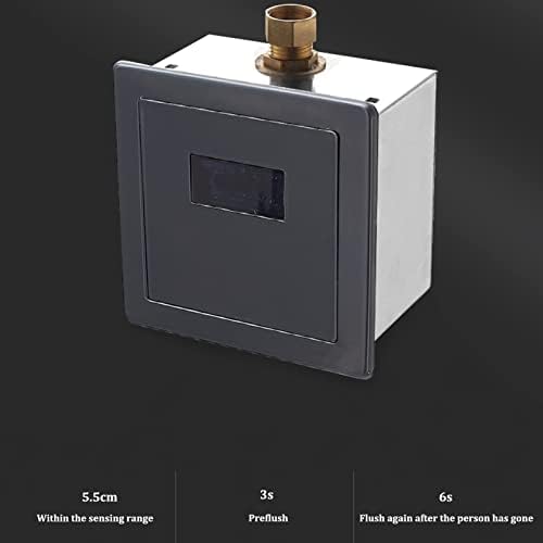 Universal Flushing Stainless Steel Urinal,Infrared Automatic Induction Wall-Mounted Men's Urinal,Bathroom Public Toilet Urinal with Flush Valve